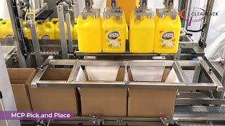 RSC Case Packing System for HDPE Bottles with Handle | #Clearpack