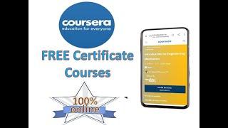 In mobile | Coursera free certificate courses enrollment  | SliceInfo