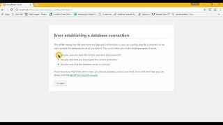 [SOLVED]: Error Establishing Database connection