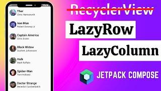 LazyColumn In Jetpack Compose  | Android Studio | 2024