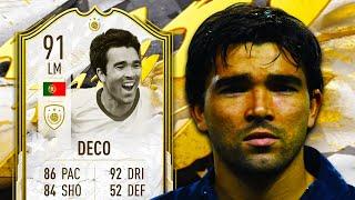 91 ICON MOMENTS DECO PLAYER REVIEW FIFA 22 ULTIMATE TEAM