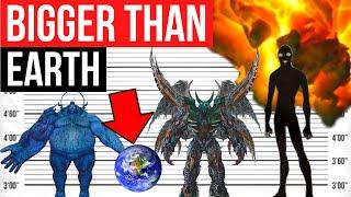 Monsters Bigger Than Earth | Size Comparison