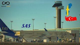 [4K] Infinite Flight | Stockholm (ARN) - Istanbul (IST) | SAS | Airbus A350-900