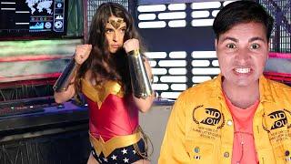 WONDER WOMAN vs Two Guards of Lex Luthor - Superheroine Fight