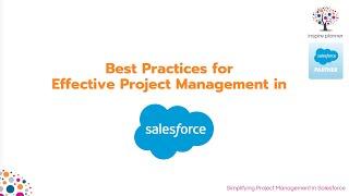 Best Practices for Effective Project Management in Salesforce with Thai Nguyen (AUG November 2020)