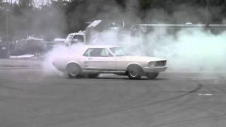 67 Ford 390 GTA Mustang Doing Donuts