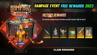 FREE FIRE RAMPAGE EVENT 2024  | RAMPAGE 5.0 FREE REWARDS | FF NEW EVENT | FREE FIRE NEW EVENT