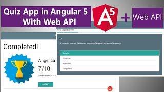 Angular 5 Quiz App With Web API