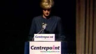 Princess Diana at Centrepoint for the homeless