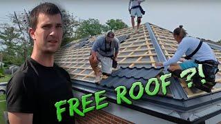 Man hasn't SEEN his ROOF look THIS good in 8 Years - WE TRANSFORMED this old roof FOR FREE