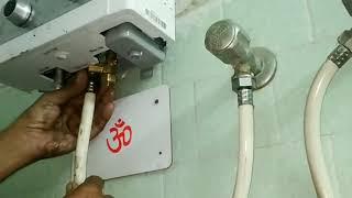 Fitting of HAVELLS Flagro Gas Water Heater Lpg in Bathroom in 3 Minutes (Fast Video)