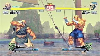 Gouken vs Sagat (Hardest AI) - Ultra Street Fighter IV