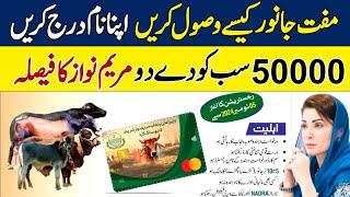 8070 Muft Janwar Maryam Nawaz | CM Livestock Card Apply Ka Tarika | Free Cow Buffalo Program 2024