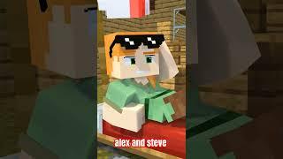 alex and steve #minecraft #yessmartypieisindiandream #tg    #anime #herobrinesmpyessmartypie