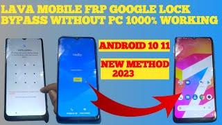 ANDROID 10 11 FRP BYPASS 2023 | AlL Lava Model Phones (Without PC)