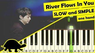 Yiruma - River Flows In You - piano tutorial - slow easy