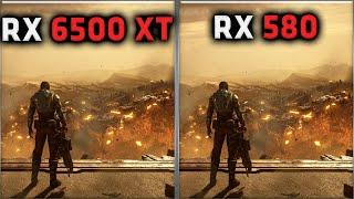 RX 6500 XT vs RX 580 Benchmark – 59 Tests