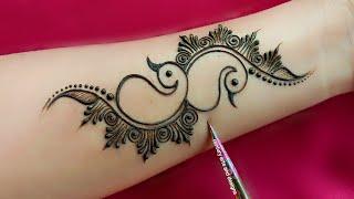 Easy stylish arabic mehndi design | Front hand mehndi | Arabic mehndi design | mehndi design |mehndi