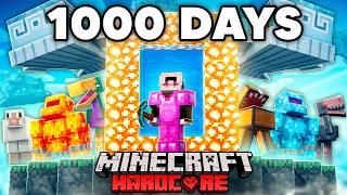 I Survived 1000 Days in AETHER Minecraft Hardcore [FULL MOVIE]