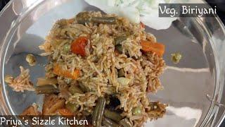 Vegetable Biryani/Veg Biryani in pressurecooker/one pot cooking #vegetablebiryanirecipe#vegbiryani