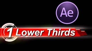 Lower Thirds (плашки) в After Effects для оформления видео, создание анимированной графики - урок №1