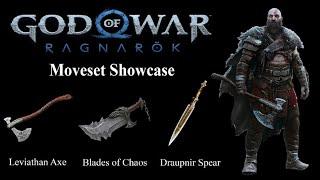 【God of War Ragnarök】Kratos Moveset All Weapons, Runic Attacks & Relics Showcase