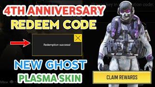 Free Ghost Plasma Character Skin Redeem Code | Working Ghost Plasma Redeem Code Codm 2023