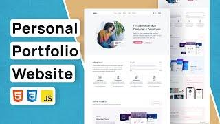 NEW Personal Portfolio Website Using HTML CSS JavaScript