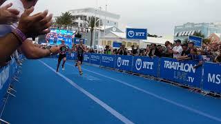 Photo Finish in the Bermuda ITU World Triathlon Series