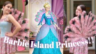 I Made the Barbie Island Princess Rosella Peacock Backpiece!  DIY Costume Cosplay