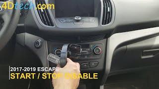 Ford Escape DISABLE Auto Start/Stop Feature - Toggle ON and OFF permanently! [2017-2019]