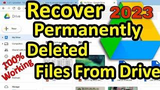 Recover Permanently Deleted Files From Google Drive, Recover Photos From Google Drive