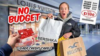 TEEN DAUGHTER CONTROLS MY CREDIT CARD FOR 24 HOURS! *NO BUDGET*