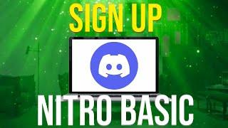 How To Sign Up For Nitro Basic On Discord (NEW!)