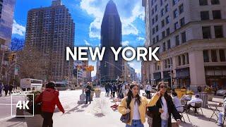 NEW YORK Relaxing Walk in Midtown Manhattan, 4k Travel Walking Tours