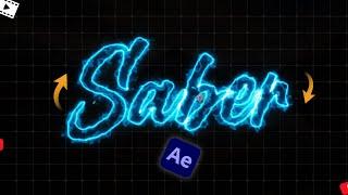 Text animation using Saber Plugin | After Effect Tutorial