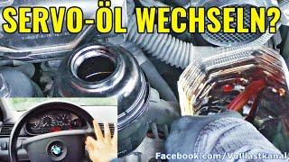 WIESO MAN SERVOÖL WECHSELN SOLLTE! Servo-Spülung BMW E46 / Change and Flush Power Steering Fluid