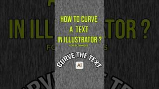 How to curve a text in illustrator?  #illustrator2024 #illustratortutorials