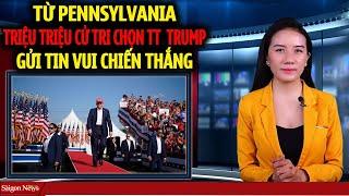 Từ Pennsylvania Triệu cử tri gửi TIN VUI CHIẾN THẮNG cho TT Trump sau bài phát biểu động lòng người