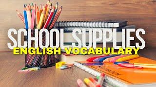 Basic School Supplies Vocabulary for Beginners | ESL Lesson