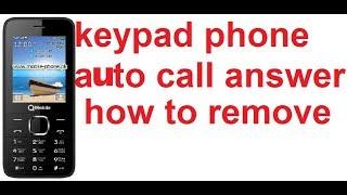 Q mobile keypad phone auto call answer