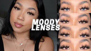 SWITCH UP YOUR LOOK: moody lenses try-on haul + discount code | comfy & affordable contacts