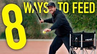 8 Essential Feeding Techniques Every Coach & Player Must Know! #tennis