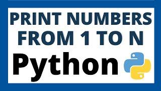 Print numbers from 1 to n using recursive function in Python tutorial