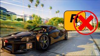 Rockstar Never Released GTA 6 So Trevor Wrecks A Ferrari On Massively Modified GTA 5