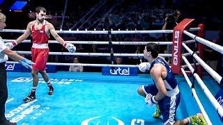 Капитан сборной Казахстана против Узбека в финале Чемпионата Мира по боксу 2023