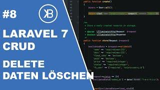 Laravel 7 CRUD Tutorial | #8 Delete data in Database