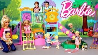 Barbie & Ken Family Toddler Dolls Playground Fun & Pool Party