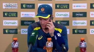 Paine answers journalist's phone during press conference