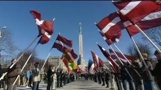 Latvia: Waffen SS veterans' commemorative march in Riga